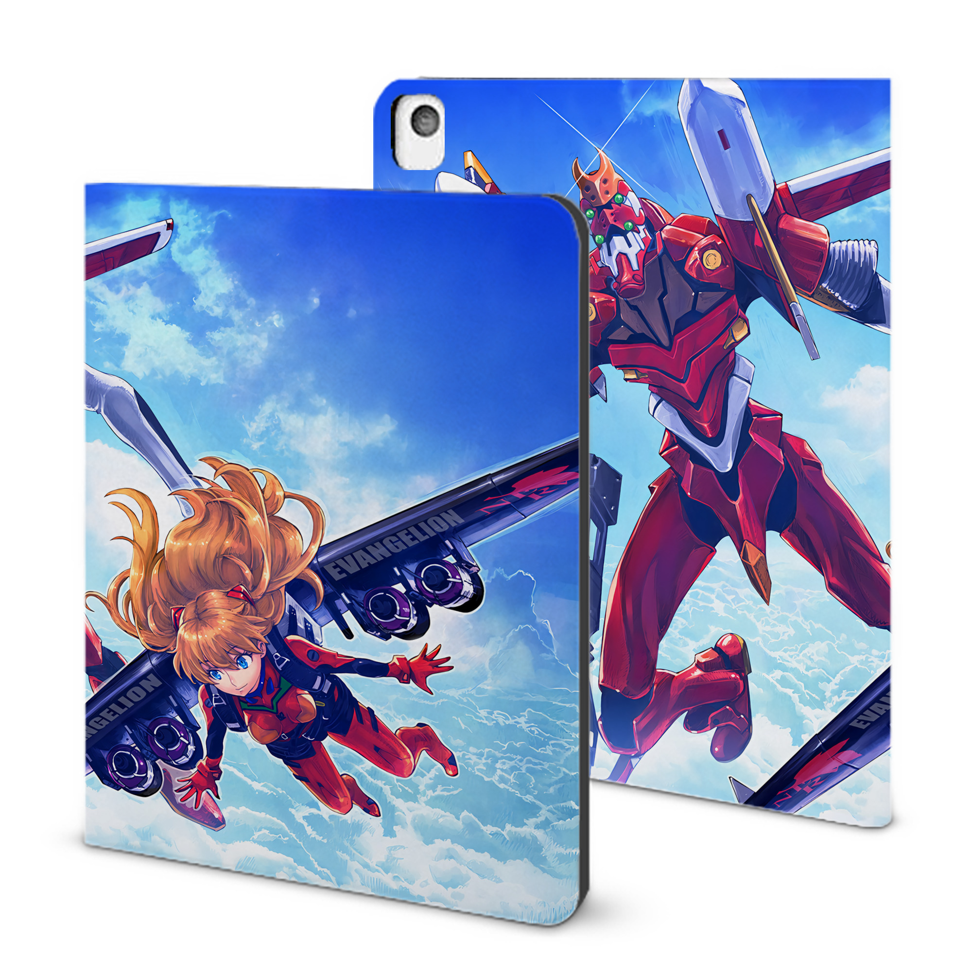（画像用） EVA 新世紀エヴァンゲリオン IPadケース ペンホルダー付き ブックスタイルデザイン
